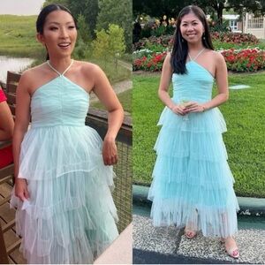 LIKELY Shane Dress Gown in Blue